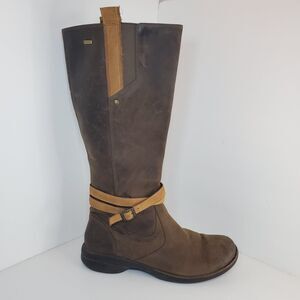 Merrell Captiva Buckle-Down Waterproof Boots Cinnamon Brown  Womens 10.5 Zip